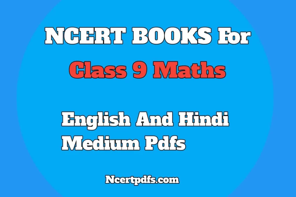 Ncert books for class 9 maths 